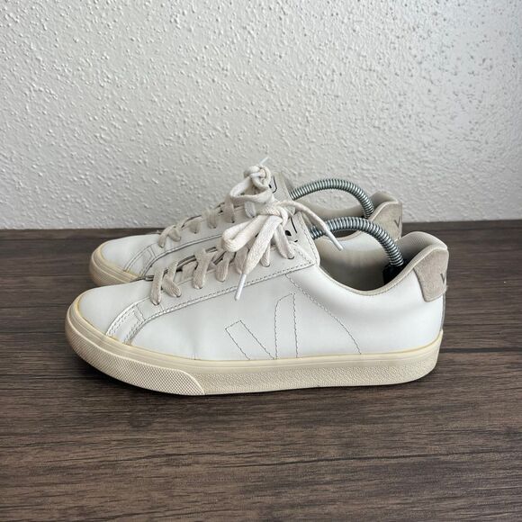 Veja White Cream Sneakers - Picture 3 of 8